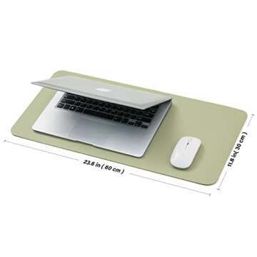 Compact Cork Desk Mat - Small Dual-Sided Desk Pad for Office and Home - Desk Organization and Access...