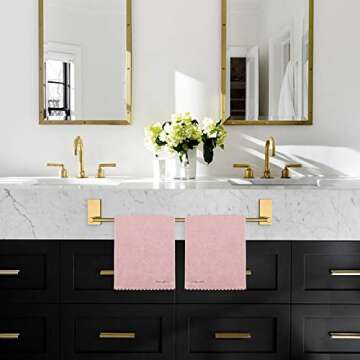NearMoon Self Adhesive Towel Bar - Rust-Free Bathroom Rack