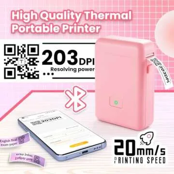 Vretti Label Maker: Portable Bluetooth Printer for Labeling