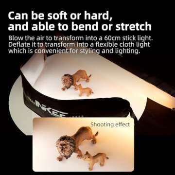 Portable INKEE GC12 Bi-Color LED Light for Creators