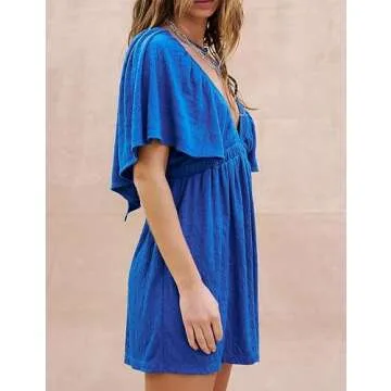 Stylish Acesulu Summer V Neck Backless Romper for Women