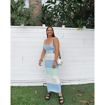 NUFIWI Backless Maxi Dress for Women - Elegant Style