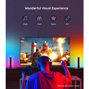 Govee Smart Light Bars with RGBICWW & 12 Scene Modes