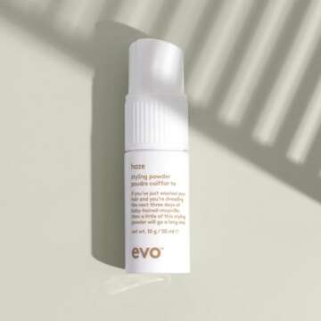 EVO Haze Styling Powder Spray Pump - Touchable Hair Texture Spray - Volumising with Matte Finish, for Fine Hair - 50ml / 10g