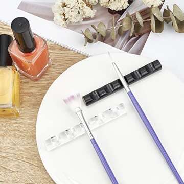 FINGERINSPIRE 5 Color Acrylic Nail Brush Holder Stand
