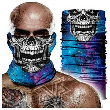 Skull Skeleton Outdoor Face Mask - Multi-Functional Headwear