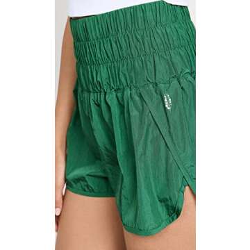 FP Movement Women's The Way Home Shorts, Viridian, Green, XS