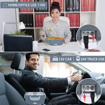 Carsolt Electric Lunch Box - 3 in 1 Heater for Car & Home