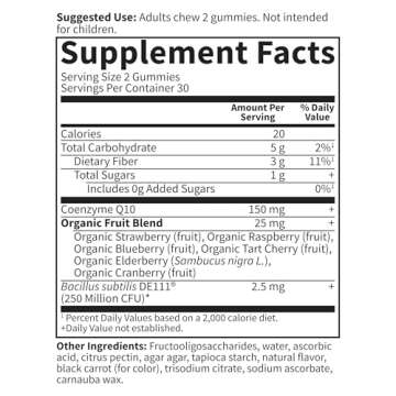 CoQ10 Gummies 150 mg for Heart Health, Energy & Digestion