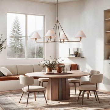 Architectural Tapered Shades Chandelier for Modern Elegance