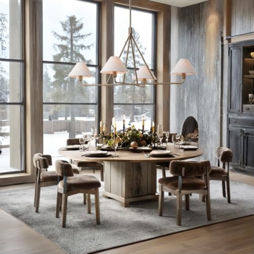 Architectural Tapered Shades Chandelier for Modern Elegance