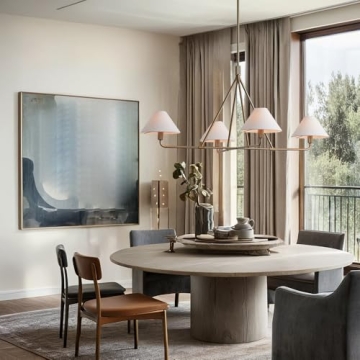 Architectural Tapered Shades Chandelier for Modern Elegance