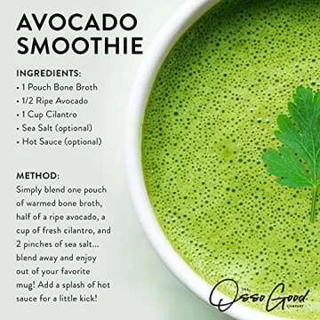 Osso Good Signature Bone Broth, 6 - 16 Ounce Pouches, High in Protein & Collagen, Ships Frozen