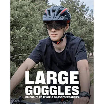 VICTGOAL Bike Helmet with Rechargeable LED Light and Goggles