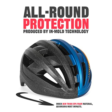 VICTGOAL Bike Helmet with Rechargeable LED Light and Goggles