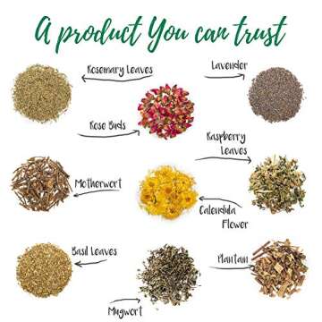 Miw Piw Yoni Herbs, 100% Organic Vaginal Steaming, Yoni Herbs Blend for Steaming, V Steam Soothe. Rejuvenate. Heal