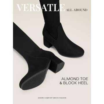 Stylish DREAM PAIRS Over The Knee Boots for Women