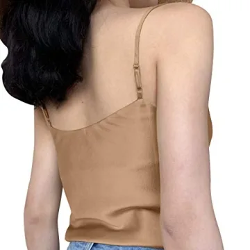 Miqieer Women's Silky Cowl Neck Tank Top for Any Occasion