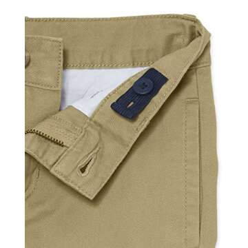 The Children's Place boys Chino Pants, Flax, 6