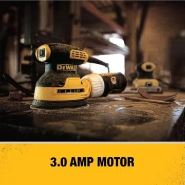 DEWALT 5 inch Orbital Sander Kit, 3 Amp Power, 12000 OPM