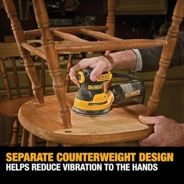 DEWALT 5 inch Orbital Sander Kit, 3 Amp Power, 12000 OPM