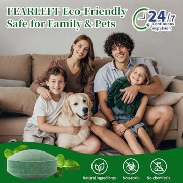 FEARLEFT Mouse Rodent Repellent, 24 Pack Peppermint Oil for Mice Rats Squirrel Pests Repellent Indoor & Outdoor Use, Natural Rat Mouse Repellent Mouse Deterrent Family & Pet Safe