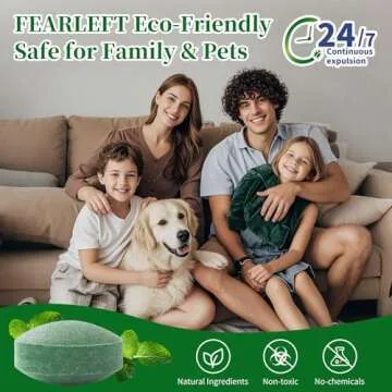 FEARLEFT Mouse Rodent Repellent, 24 Pack Peppermint Oil for Mice Rats Squirrel Pests Repellent Indoor & Outdoor Use, Natural Rat Mouse Repellent Mouse Deterrent Family & Pet Safe