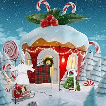 Aoriher 9 Pcs Christmas Elf Doll Accessories Set