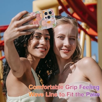 Stylish EYZUTAK iPhone 13 Pro Max Phone Case with Floral Design