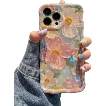 Stylish EYZUTAK iPhone 13 Pro Max Phone Case with Floral Design