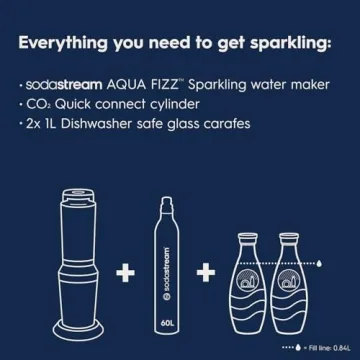 SodaStream Aqua Fizz Sparkling Water Maker Home Kit