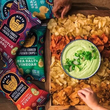 Siete Grain Free Potato Chips - Deliciously Light & Healthy Snack - Pack of 6