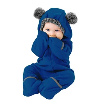 Cuddle Club Fleece Baby Bunting Bodysuit – Soft & Warm One Piece for Infants