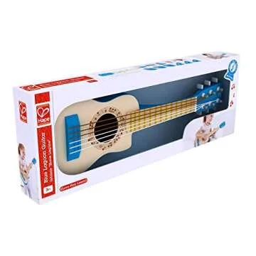 Hape 26 Inch Kids Guitar Toy Musical Instrument - Beginner Wooden Kids Guitar, Musical Toys w/ 4 Tunable Strings