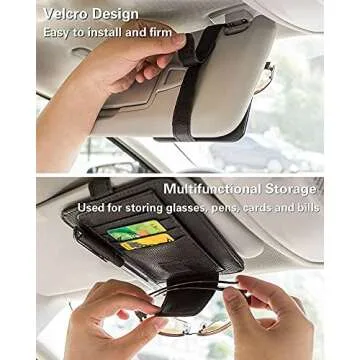 Feilifan Car Tissue Holder, Sun Visor Mask Holder PU Leather Backseat Tissue Case Box Holder Face Napkin Dispenser Holder for Car Vehicle Car Accessories(Black)