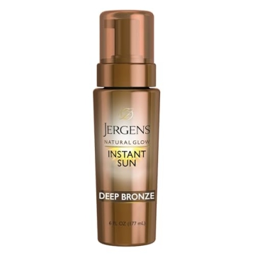 Jergens Natural Glow Instant Sun Body Mousse - Deep Bronze Tan