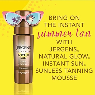 Jergens Natural Glow Instant Sun Body Mousse - Deep Bronze Tan