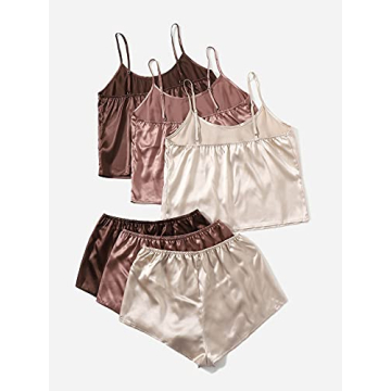 Stylish GORGLITTER Women's Silk Pajama Set for Warm Nights