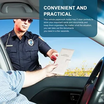 GNEGNI Leather Holder for Auto Registration & Insurance