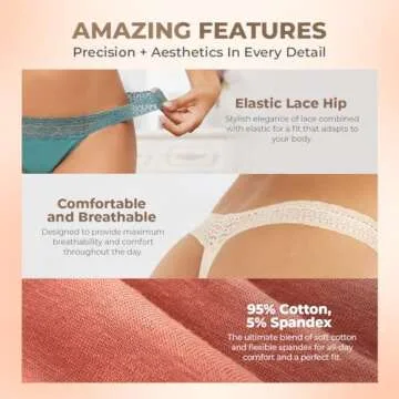 Shaperisfree Leak Proof Sexy Period Thongs for Women
