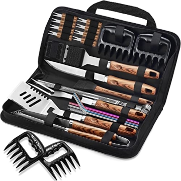 Premium 27pcs BBQ Tool Set for Enthusiastic Grilling