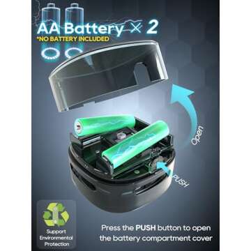 IGOKOTI Desk Vacuum, Mini Vacuum Cleaner, Tabletop Vacuum Cleaners Battery Operated Handheld Design(no Battery Included)