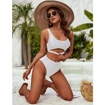 Blooming Jelly Women's High Waisted Bikini Set - Sporty & Stylish