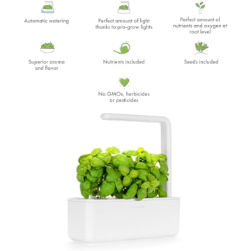 Click & Grow Indoor Herb Garden Kit with Grow Light