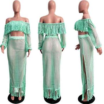ECHOINE Women Two Piece Skirt Set - Stylish Beach Dresses