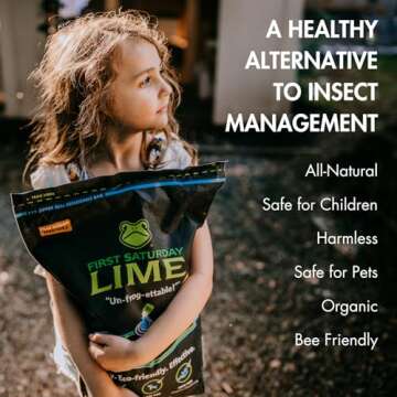 First Saturday Lime Insect Deterrent-20LB Bag| Monthly Insect Shield| Multi-Purpose Insect Control f...