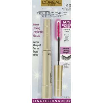 L'Oréal Paris Telescopic Original Mascara, Blackest Black, 0.27 fl. oz.