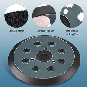 Compatible 5 Inch Replacement Sander Pad for Makita Sanding