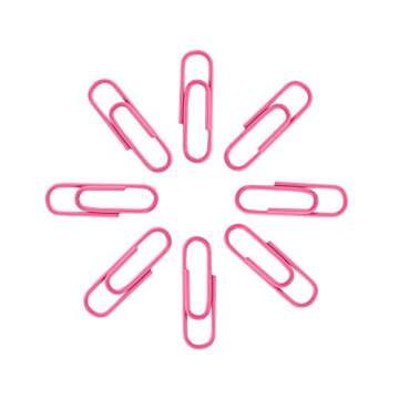 Small Paper Clips, 1.1 Inch Paper Clip, 200 pcs Paperclips (Small, Pink)