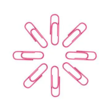 Premium Pink Paper Clips (200 pcs) for Stylish Organization